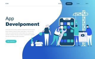 Modern flat design concept of App Development