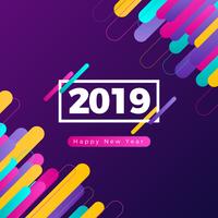 Feliz año nuevo Instagram Post vector