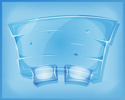 Transparent Glass Agreement Panel For Ui Game vector