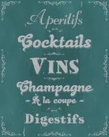 French Restaurant Alcohols And Beverage Background vector