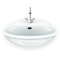 Bathroom Sink With Tap vector