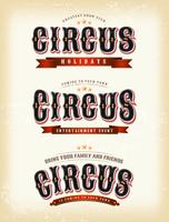 Circus Banners On Vintage background vector