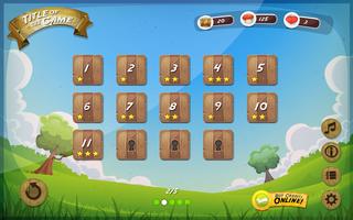 Game User Interface Design For Tablet vector