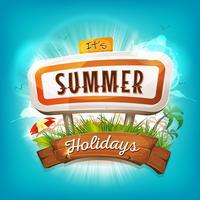 Summer Holidays Background vector