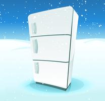 Fridge Inside North Pole Landscape vector