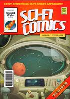 Comic Scifi Book Cover Template vector