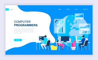 Computer Programmers Web Banner vector