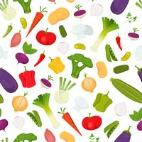 Seamless Vegetables Background vector