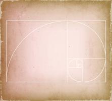 Golden Ratio On Old Vintage Background vector