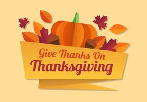 Thanksgiving Paper Style vector