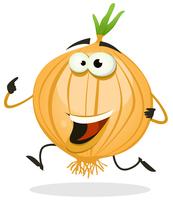 Cartoon Happy Onion Character vector