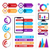 Infografía vector elemento empresarial