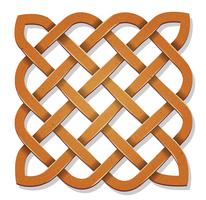 Celtic Square With Texture vector