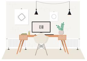 Vector Designer Room Illustration 