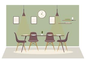 Vector Dinning Room Illustration