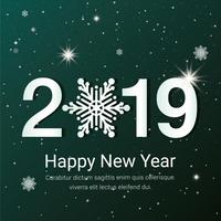 Vector New Year Greeting Card Design