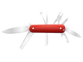 Swiss Knife For DIY vector