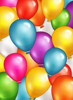Party Balloons Background vector