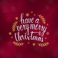 Merry Christmas typography design vector illustration