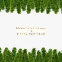 Christmas fir background, realistic look, holiday design vector
