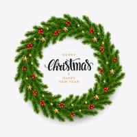 Christmas fir background, realistic look, holiday design vector