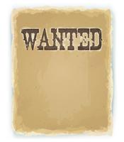 Wanted Poster On Vintage Background vector