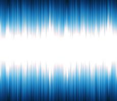 Sonido abstracto u onda de luz oscilante vector