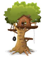 Casa del árbol vector