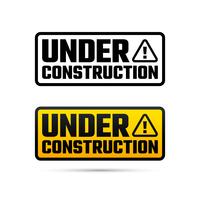 Under construction design, website development design, illustration vector