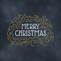 Merry Christmas typography design vector illustration