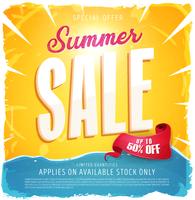 Hot Summer Sale Banner vector