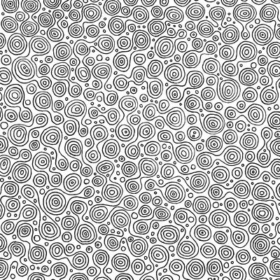 Abstract Circles Pattern For Coloring Book