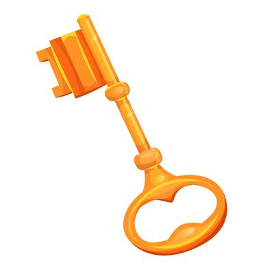 Gold Key Icon