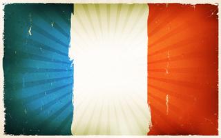 Vintage French Flag Poster Background vector