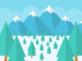 Cute Winter Forest Vectors