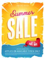 Summer Sale Template Banner vector