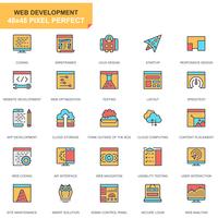 Iconos de diseño y desarrollo web vector