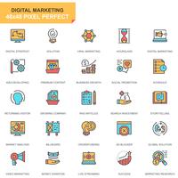 Conjunto de iconos de negocios y marketing vector