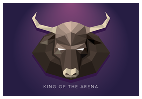 King Of The Arena Geometric Shape vector