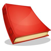 Libro rojo aislado en blanco vector