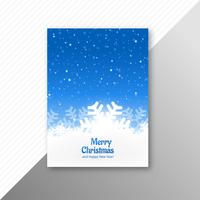 Merry Christmas party flyer template background vector