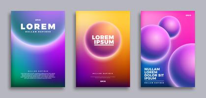 Cover page design, Creative gradients background vector
