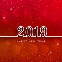 2019 Happy New Year celebration background  vector