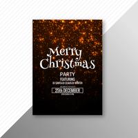 Beautiful festival merry christmas flyer template design vector