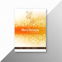 Beautiful party marry christmas brochure template festival desig vector