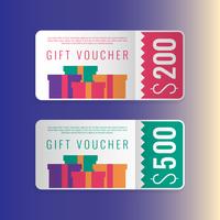 Design Concept For Gift Vouchers Templates vector