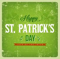 Happy St. Patrick's Day Vintage Card vector