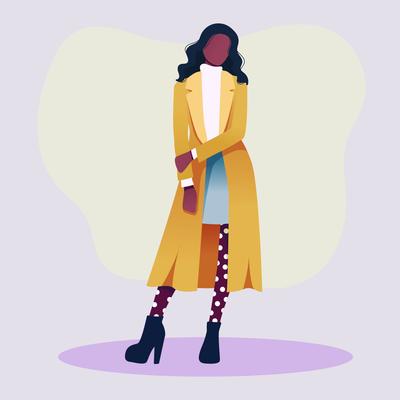 Fashion Model Vector Art, Icons, and Graphics for Free Download