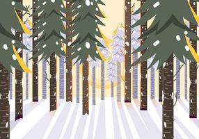 Winter Forest vector