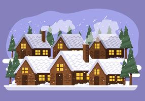 Winter Village vector